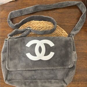 Chanel Precision Novelty Terry Cloth Messenger Shoulder/crossbody Handbag